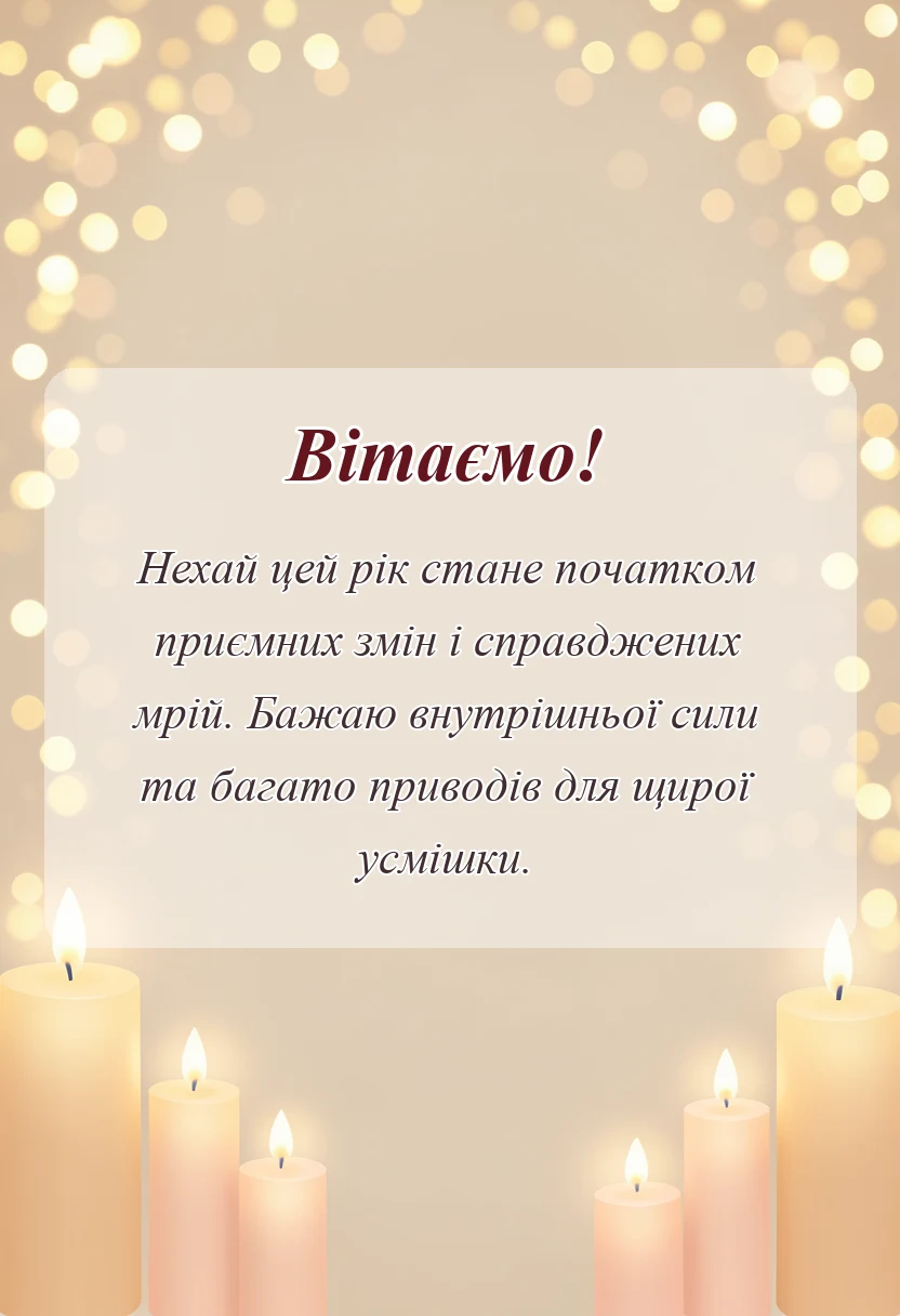 святкова картинка: привітання з новим роком своїми словами