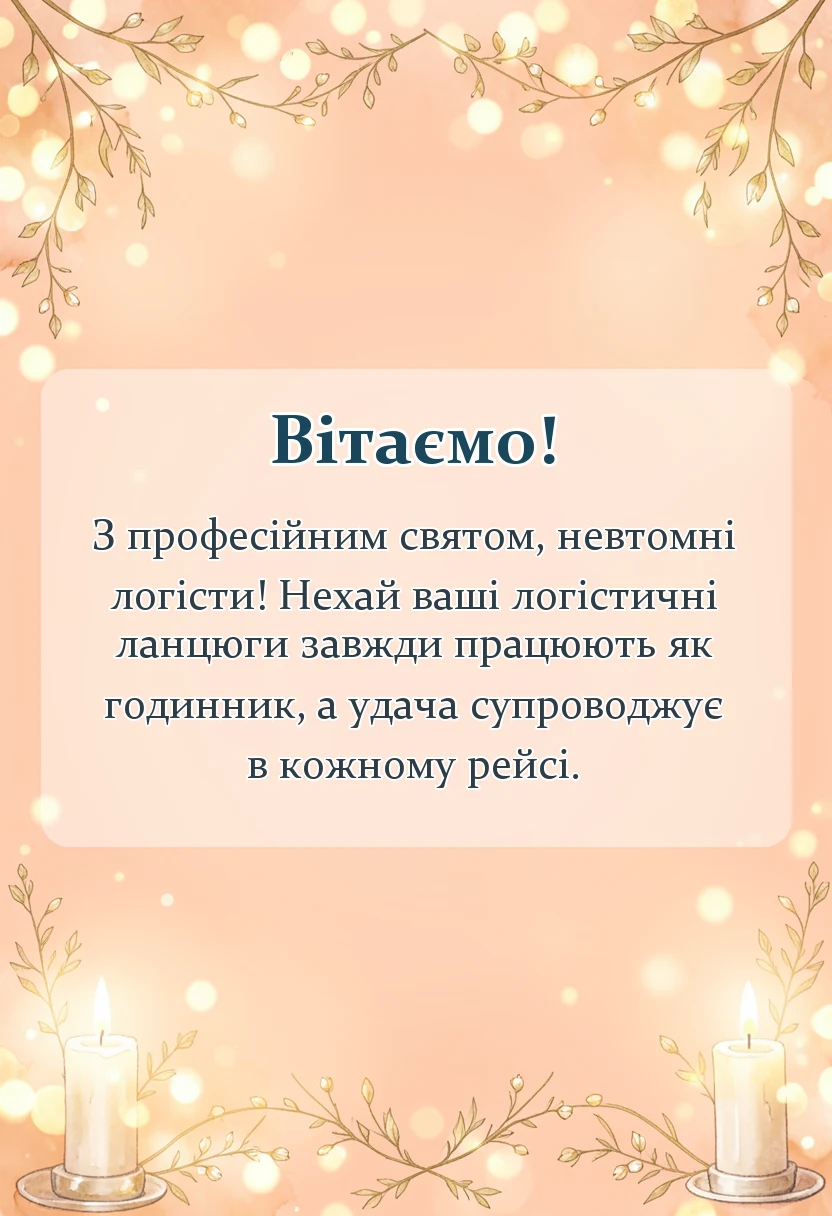 красива листівка: привітання з днем логістики зсу