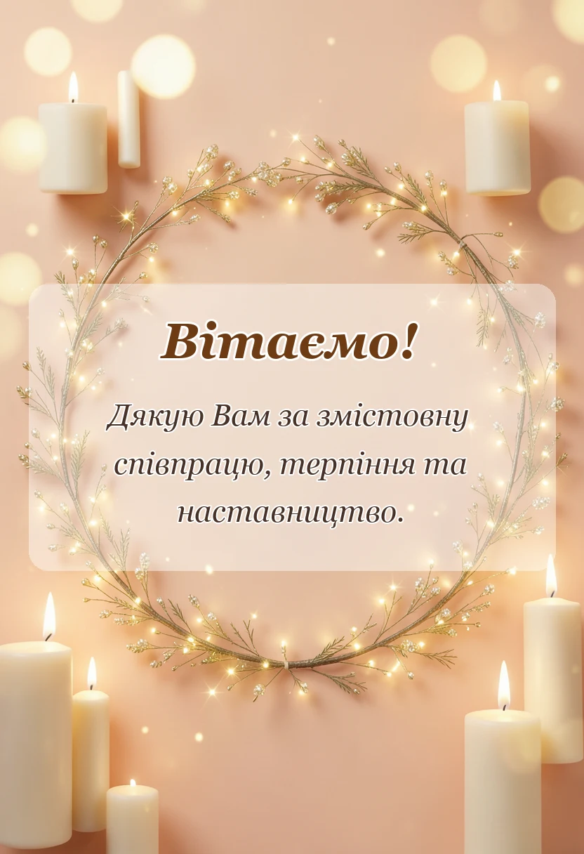унікальна листівка - подяка керівнику при звільненні