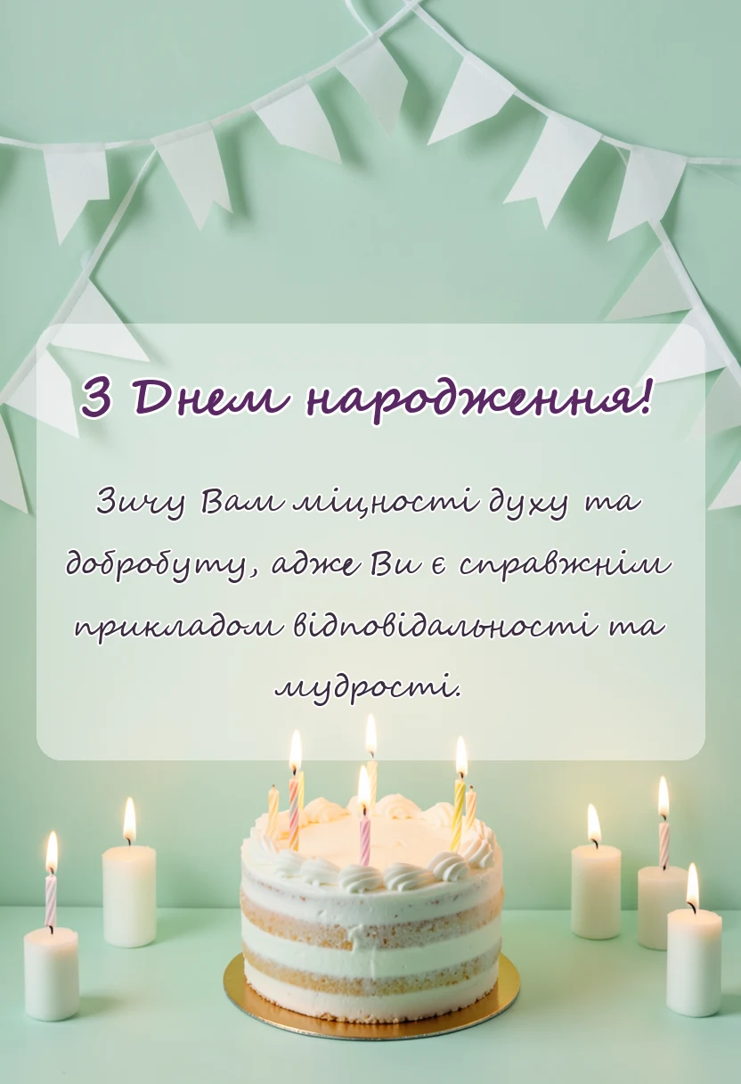 вітальна листівка - привітання з днем народження дідусь і тато