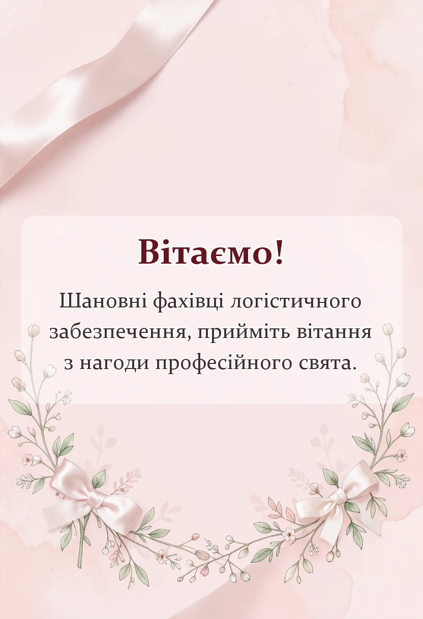 листівка з побажанням - привітання з днем логістики зсу