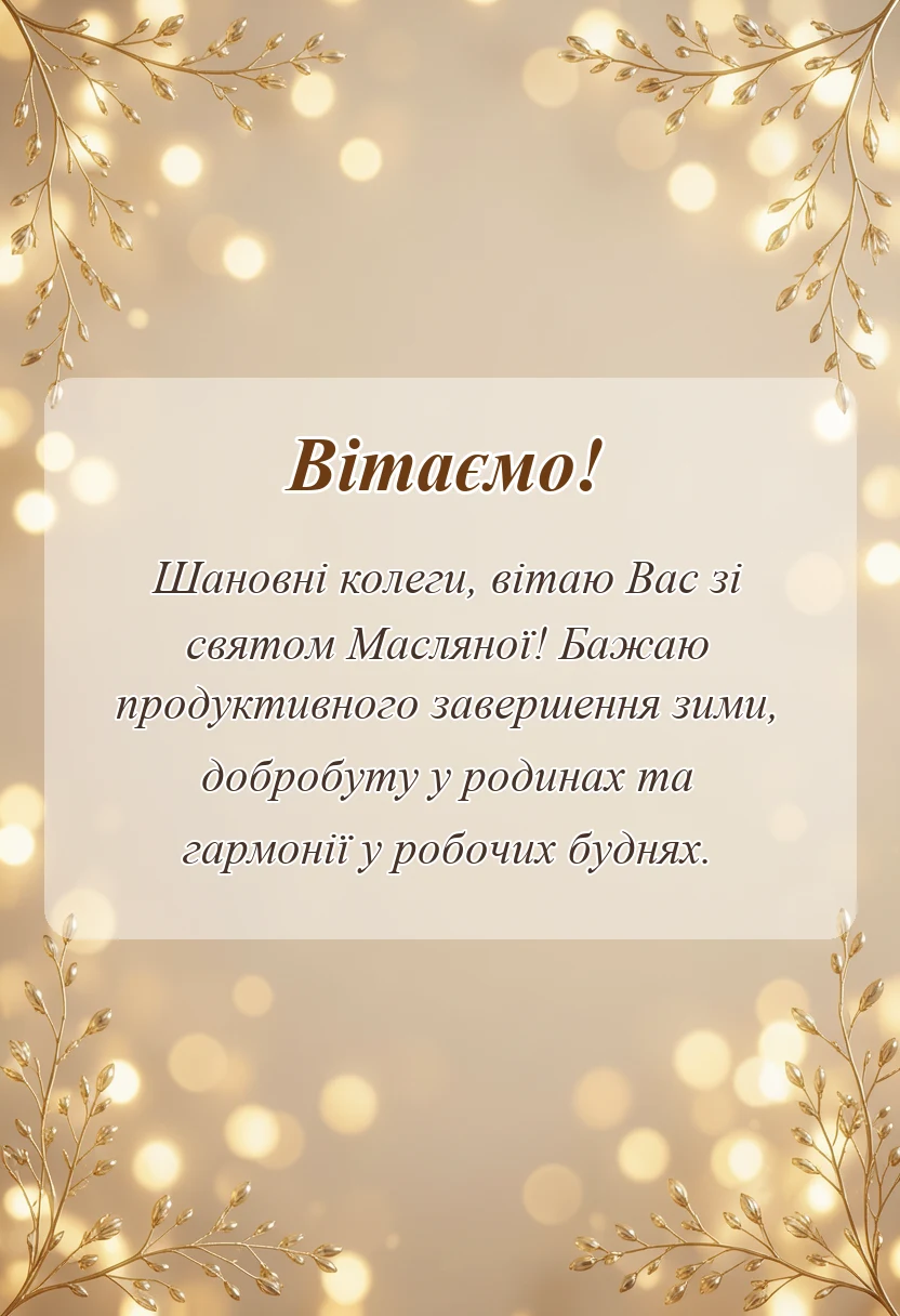 красива листівка: з масляною неділею