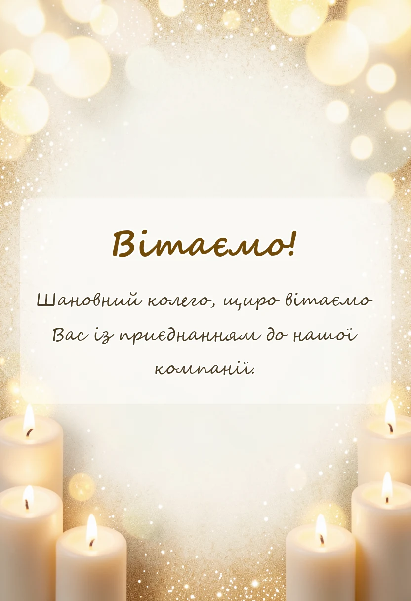 унікальна листівка - листівка з першим робочим днем українською