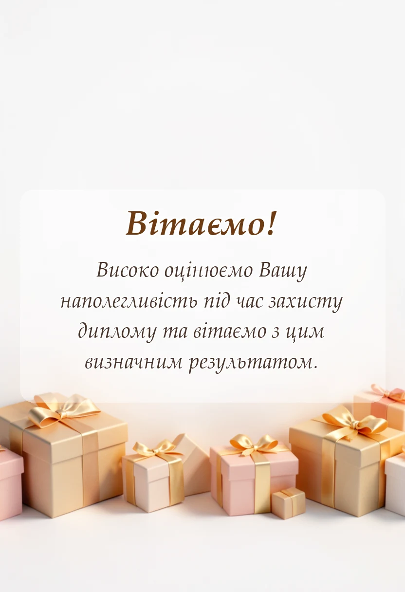 красива листівка: привітання з отриманням диплому магістра