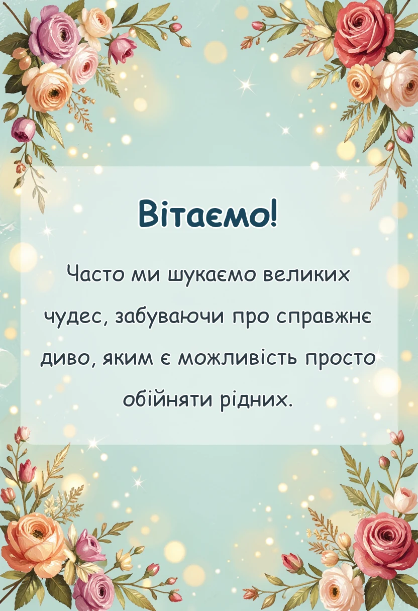 вітальна листівка - привітання з новим роком