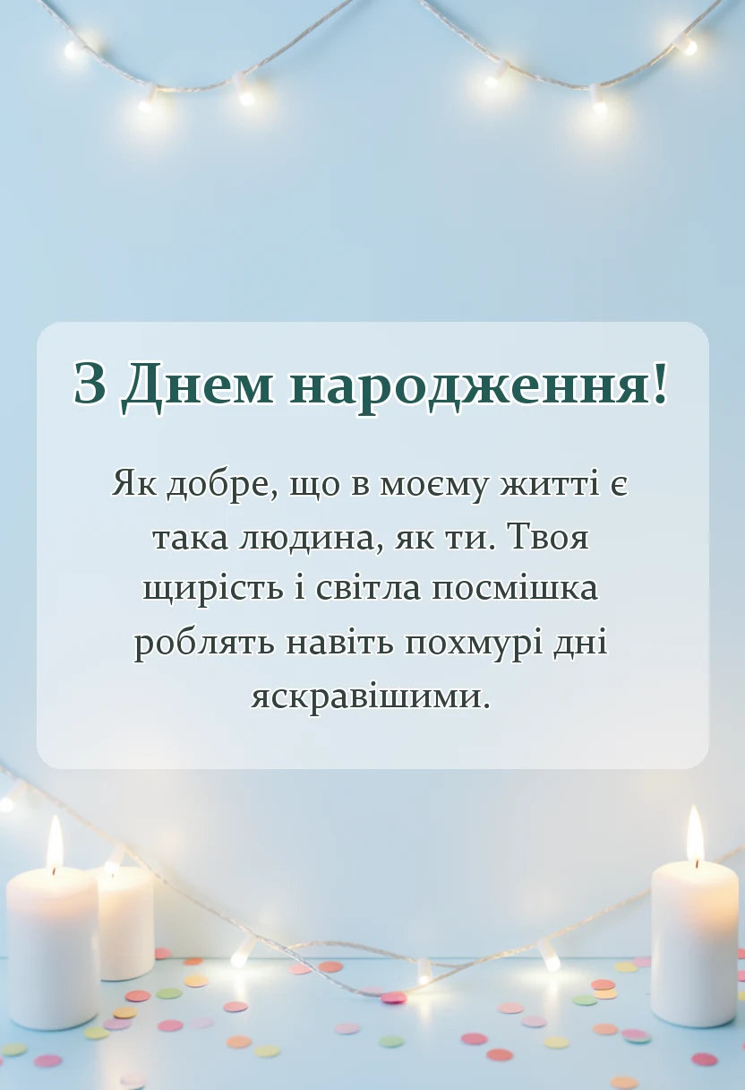 святкова картинка: привітання та слова подяки