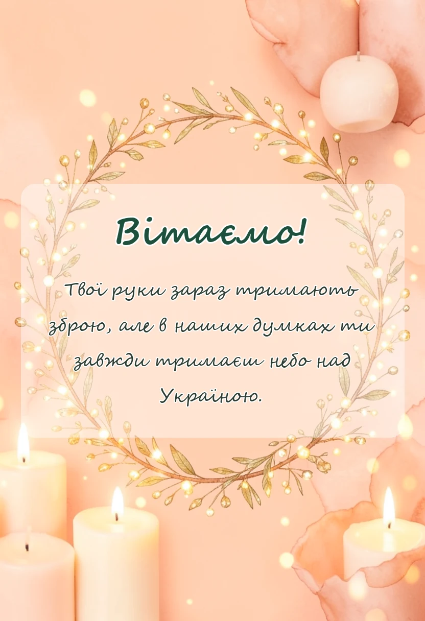 вітальна листівка - слова подяки захисникам