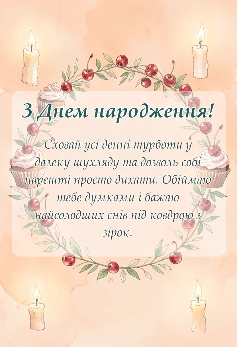 унікальна листівка - оригінальні побажання доброї ночі