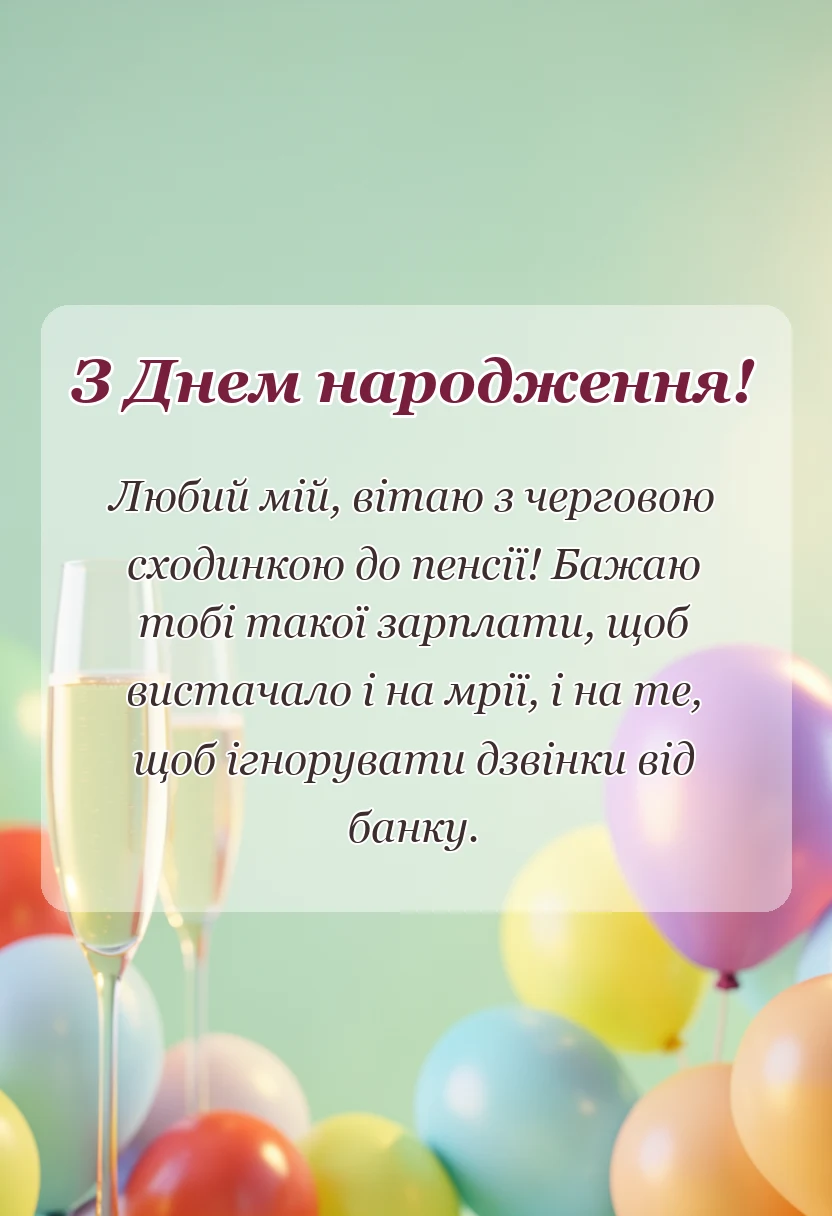 унікальна листівка - привітання з днем народження з приколом