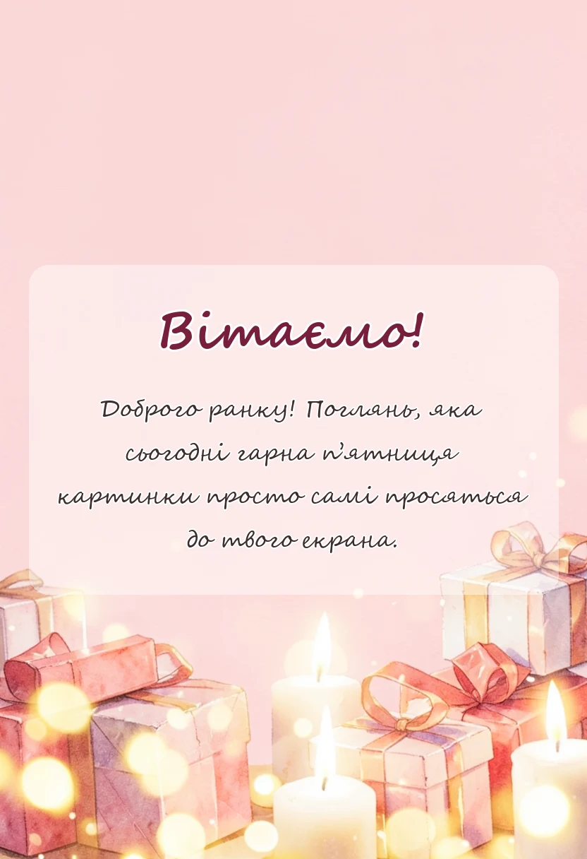 унікальна листівка - гарної п'ятниці картинки