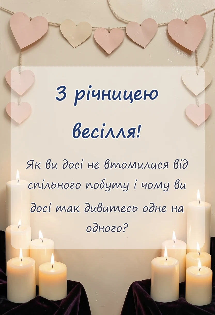 унікальна листівка - прикольні привітання з золотим весіллям