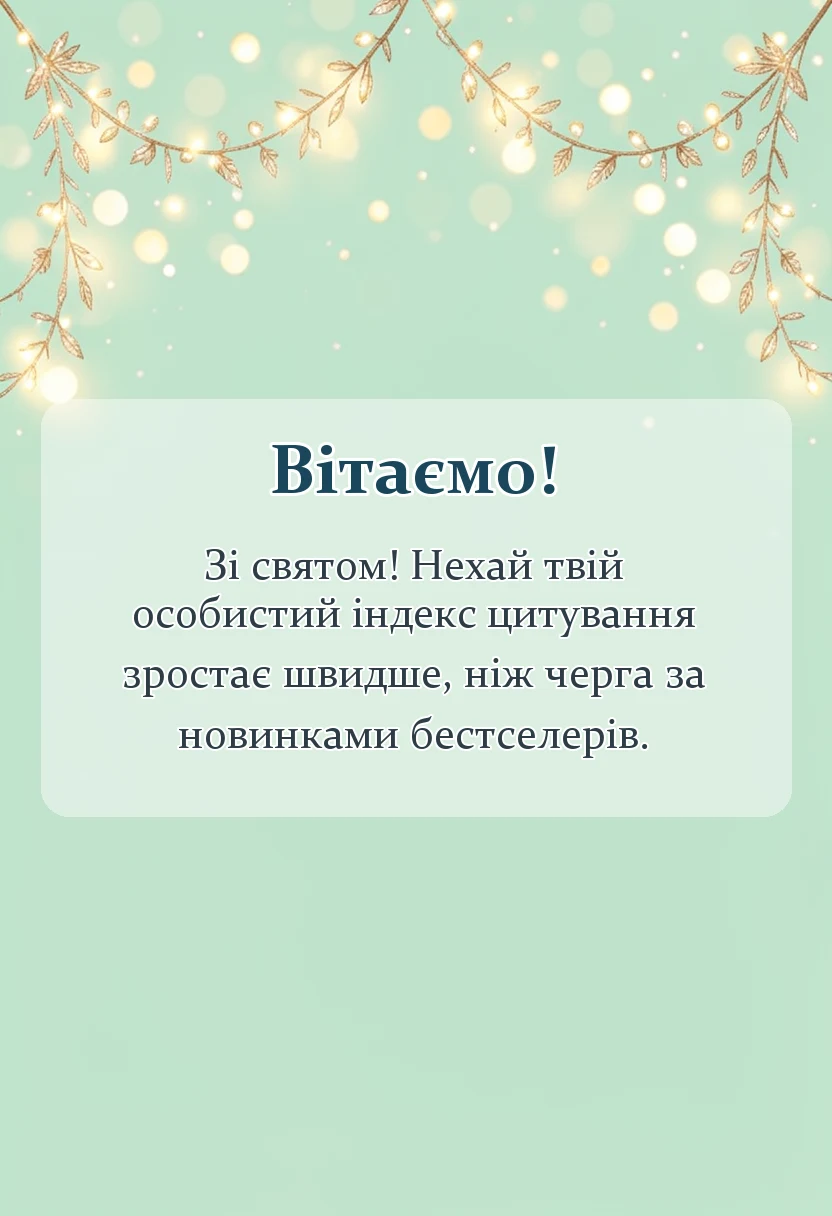 листівка з побажанням - привітання з днем бібліотекаря