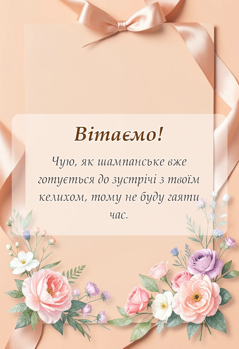 вітальна листівка - привітання з новим роком своїми словами