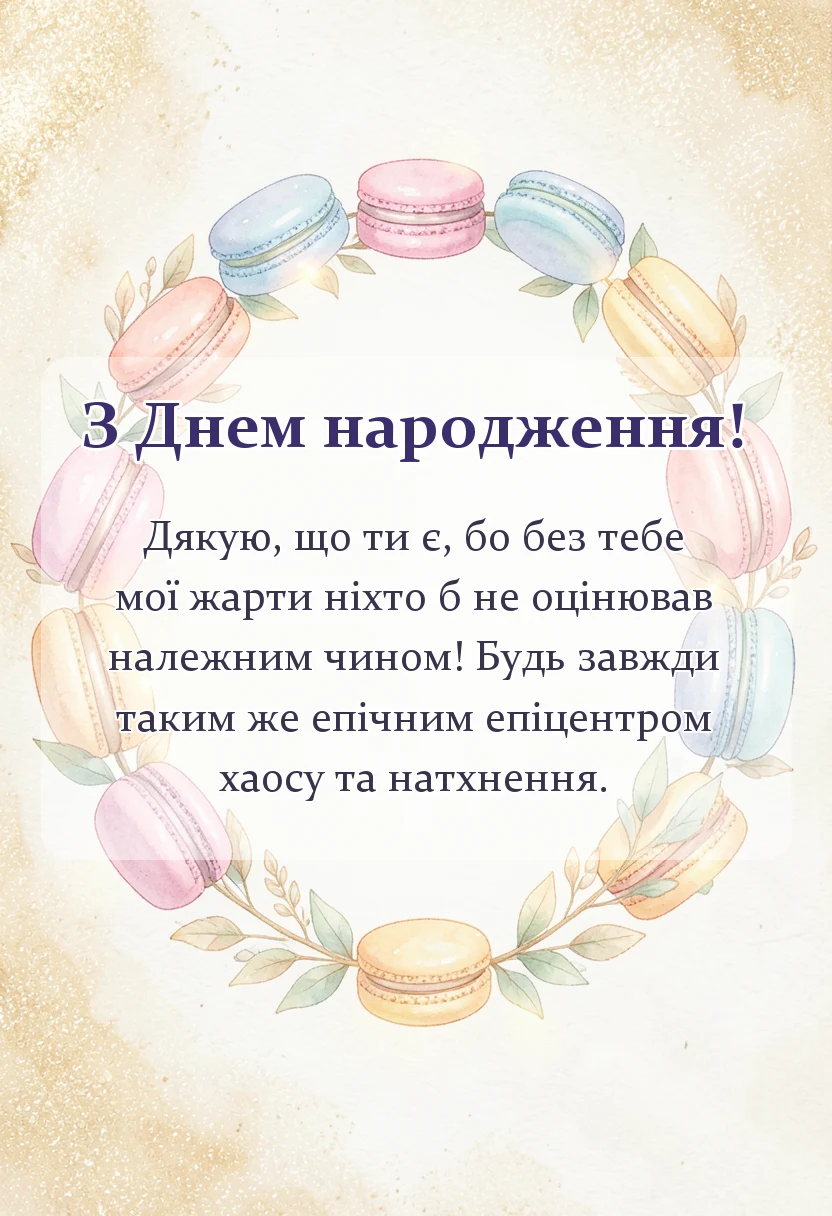 вітальна листівка - привітання та слова подяки