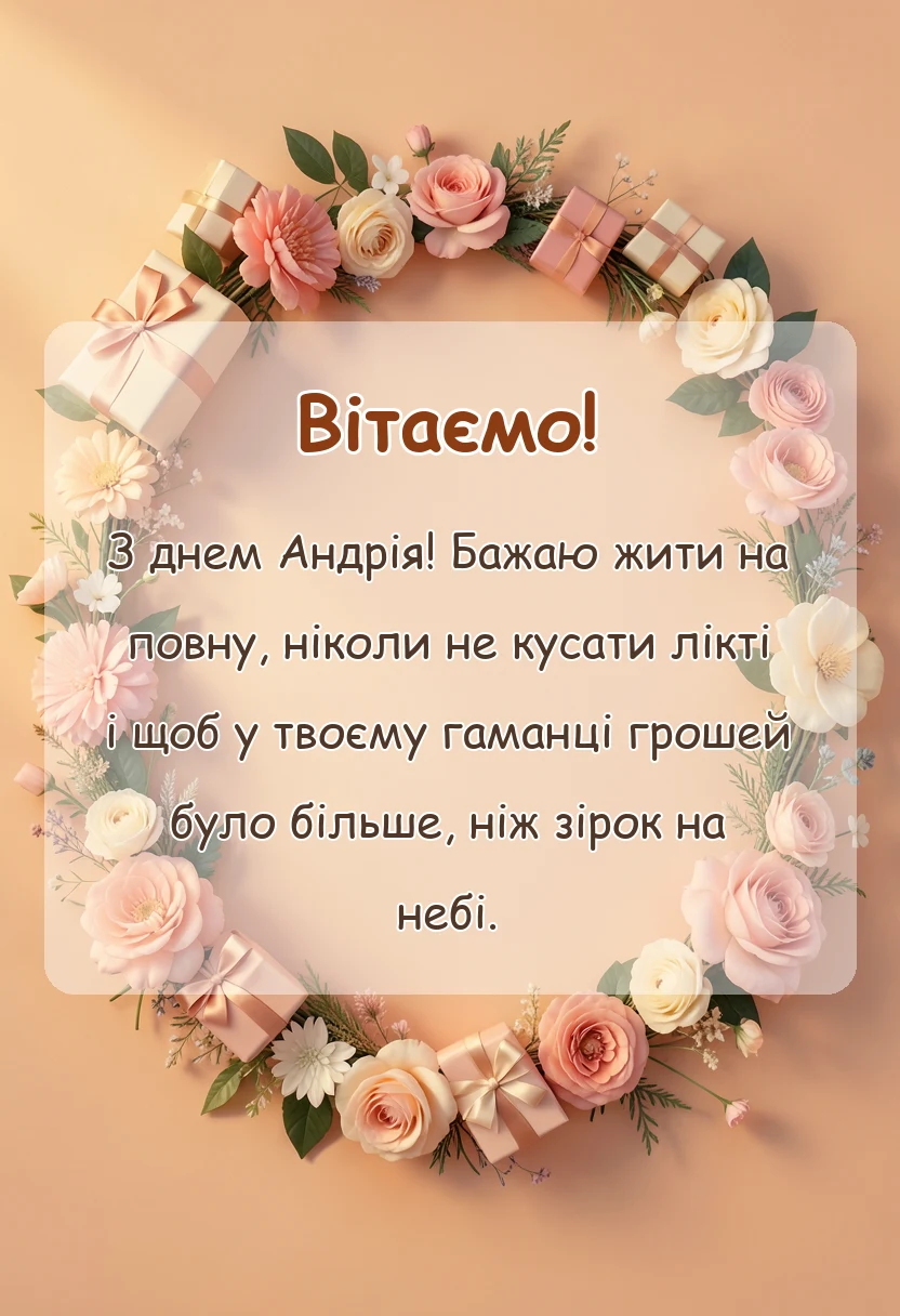 святкова картинка: картинки з днем андрія