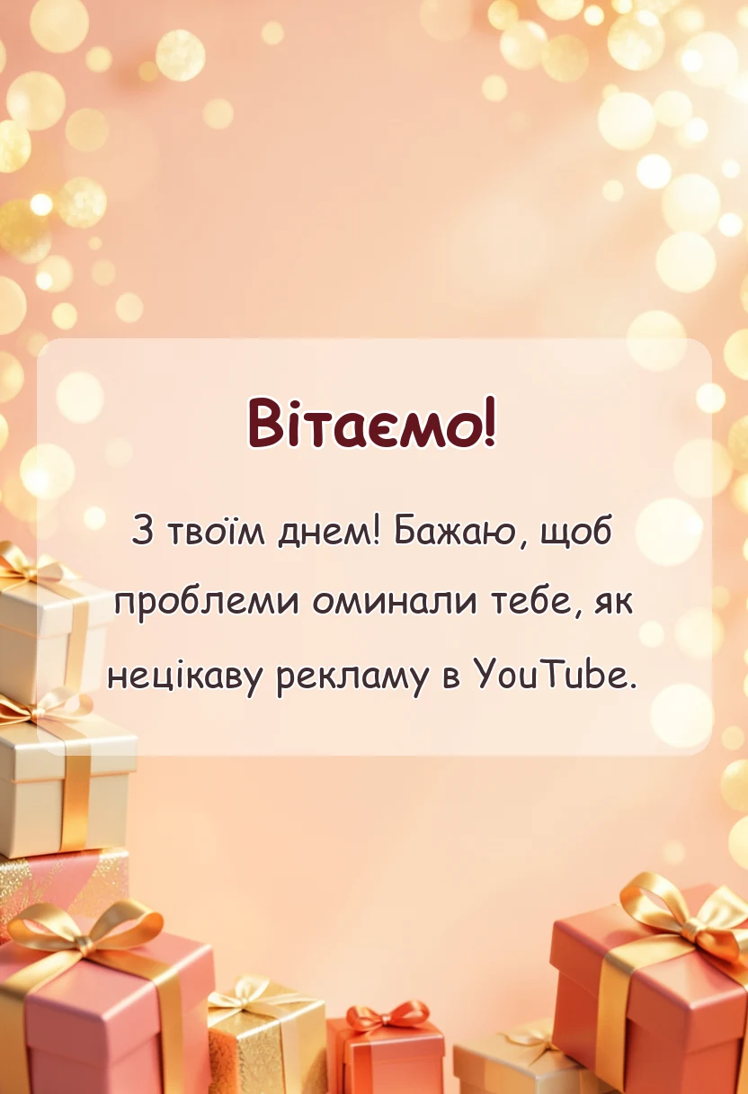 унікальна листівка - вітання з іменинником картинки