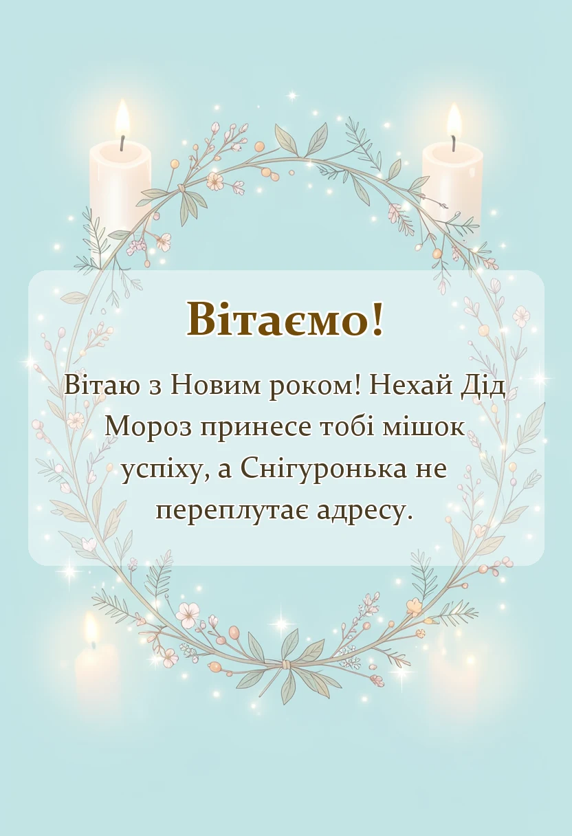 унікальна листівка - картинки з новим роком