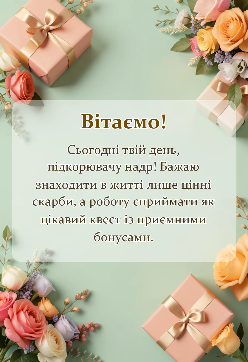 унікальна листівка - з днем шахтера