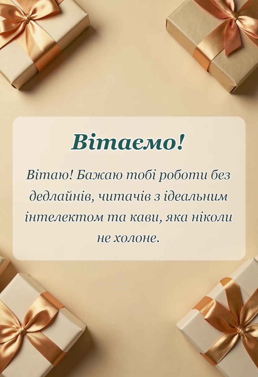 унікальна листівка - привітання з днем бібліотекаря