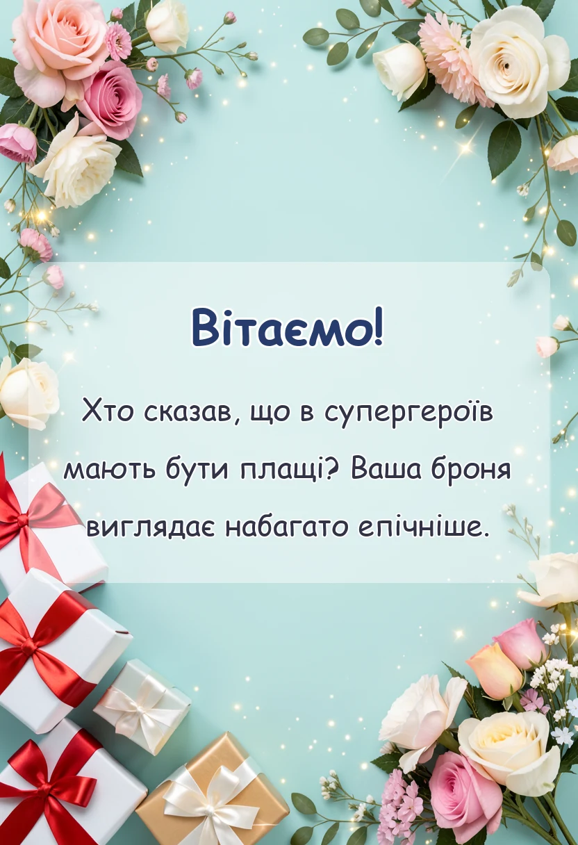 святкова картинка: слова подяки захисникам