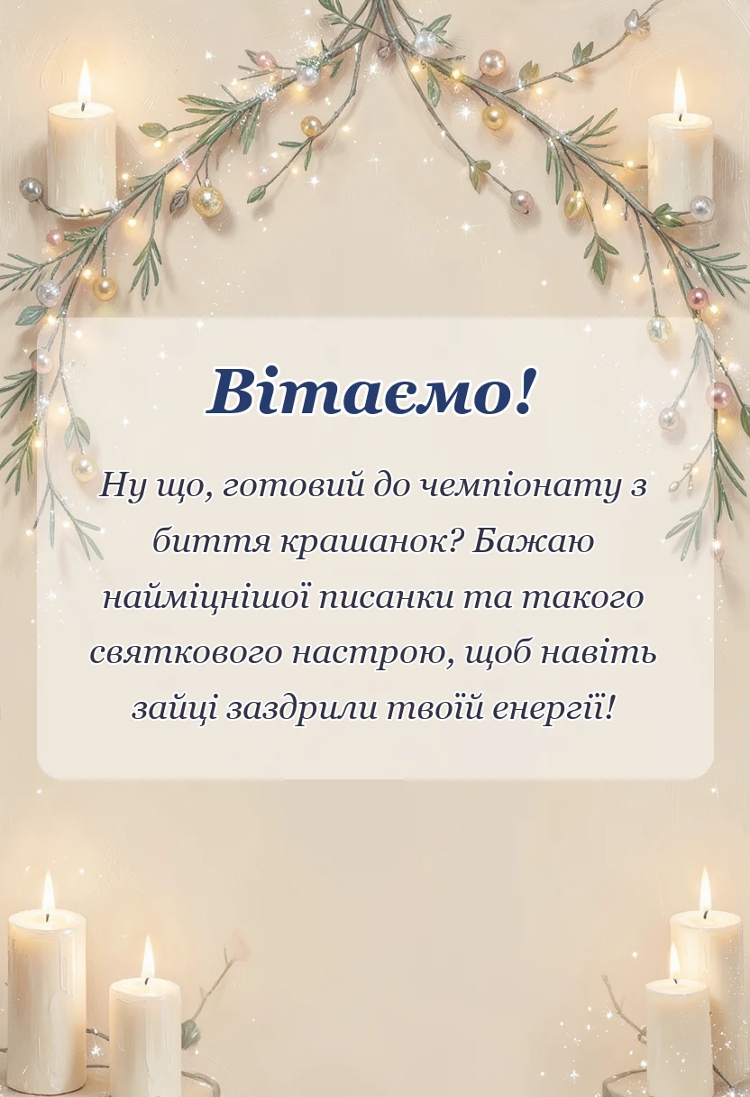 унікальна листівка - вітання з воскресінням господнім