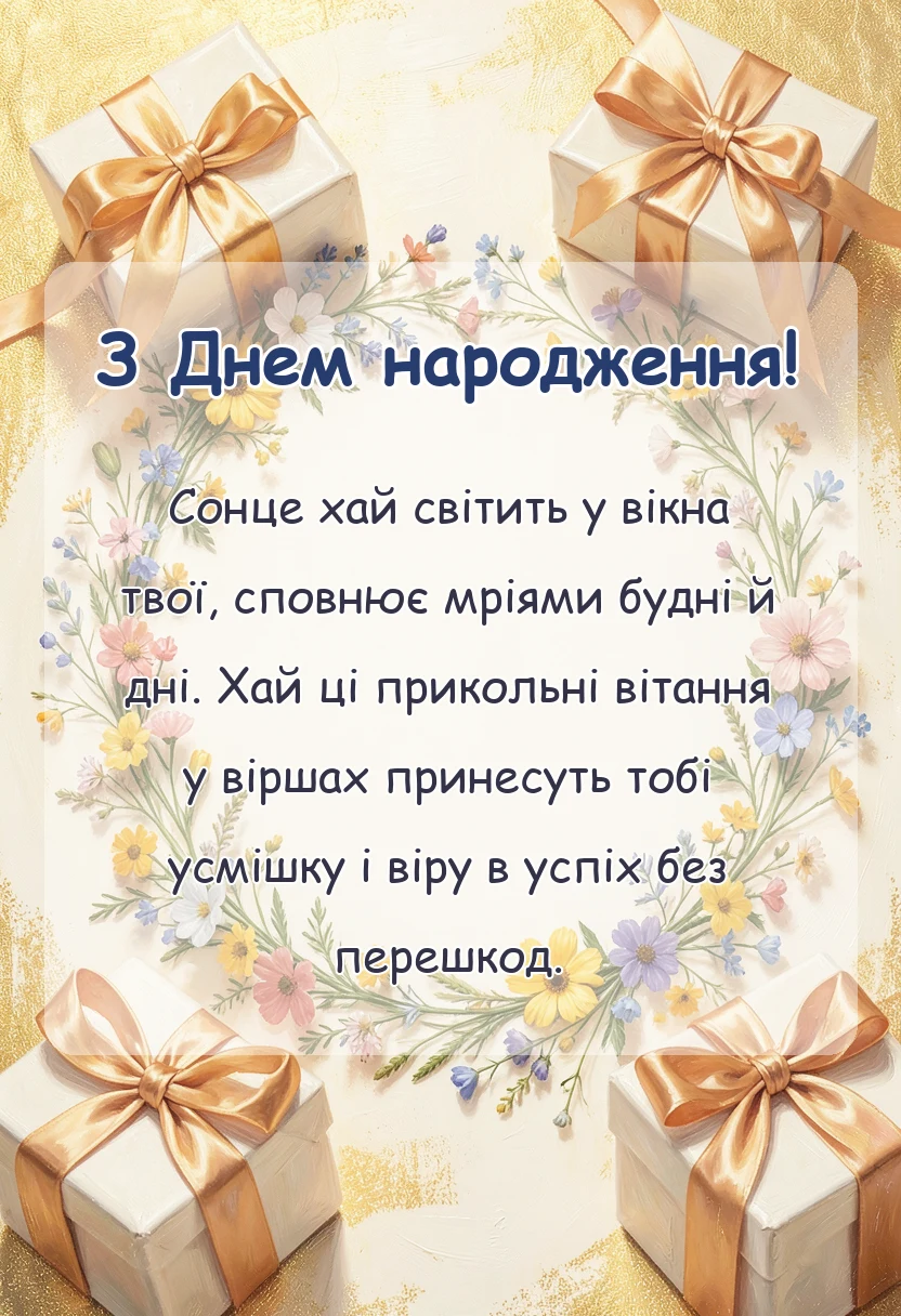 унікальна листівка - картинки для привітання з іменинником