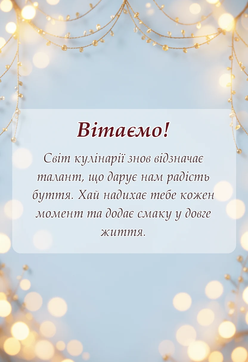 унікальна листівка - картинки з днем кухаря українською