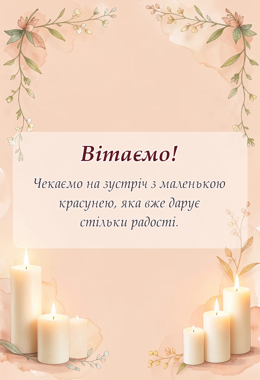 святкова картинка: картинки на гендер паті дівчинка
